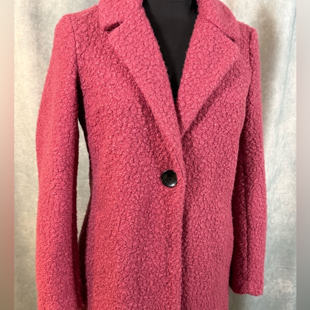 Sam Edelman Raspberry Teddy Style Coat - Picture 2 of 8
